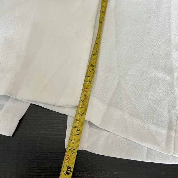 Sophie Rue White Blazer Dress Sleeveless Deep V Mini Size M - Picture 9 of 11